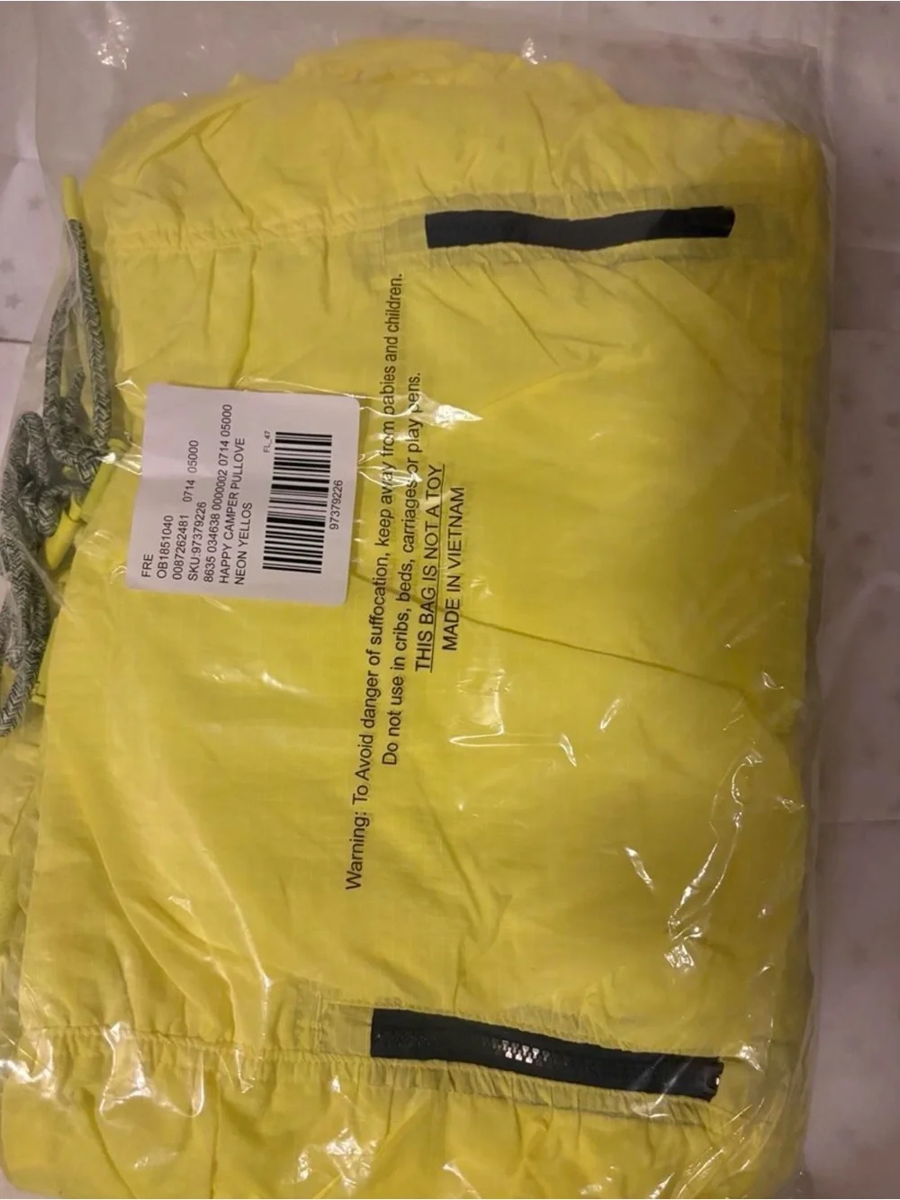 Free People Neon Yellow Hooded Utility Jacket